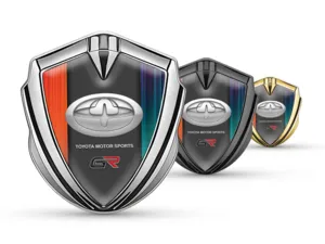 Toyota Badge Self Adhesive Luxury Design Shiny Metal